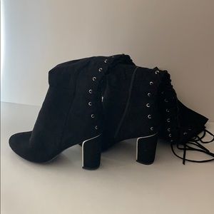 Knee high lace boots